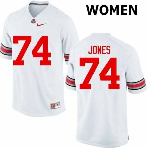 Women's Ohio State Buckeyes #74 Jamarco Jones White Nike NCAA College Football Jersey New Year EZZ0744FG
